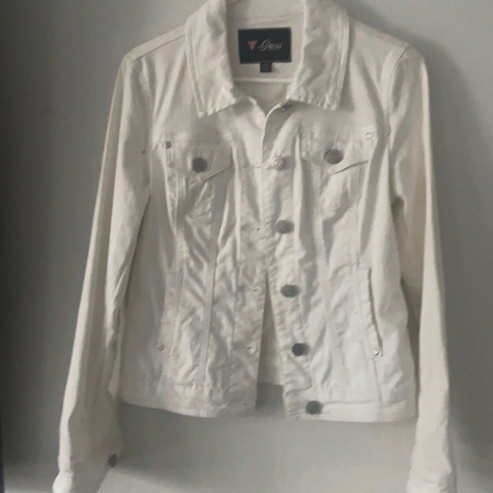 White jean jacket in excellent condition